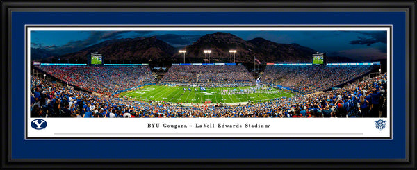 College-Brigham Young Cougars Football Panoramic Poster - LaVell Edwards Stadium