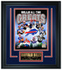 Buffalo Bills All-Time Greats Limited Edition Frame. FTSQA220 - National Memorabilia