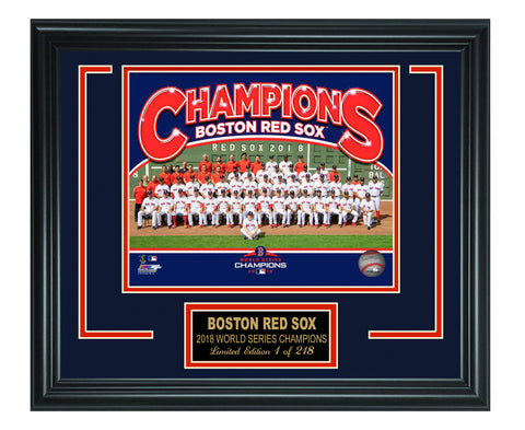 Boston Red Sox - 2018 World Series Champion Composite Sit Down Lt.Edition Frame.