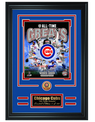 Chicago Cubs -All-Time Greats Limited Edition Collage - National Memorabilia