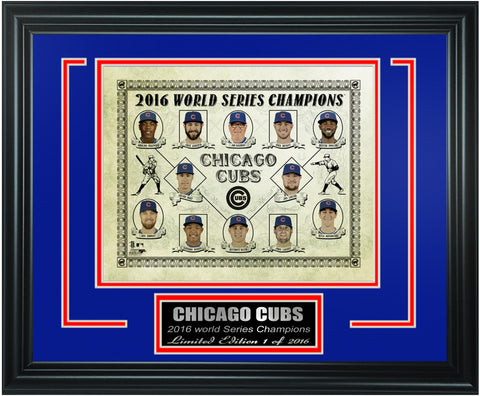 Chicago Cubs -2016 World Series Champions Framed Lt.Edition FTSTM190 - National Memorabilia