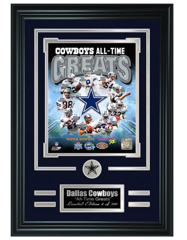 Dallas Cowboys - All-Time Greats Limited Edition Collage - National Memorabilia