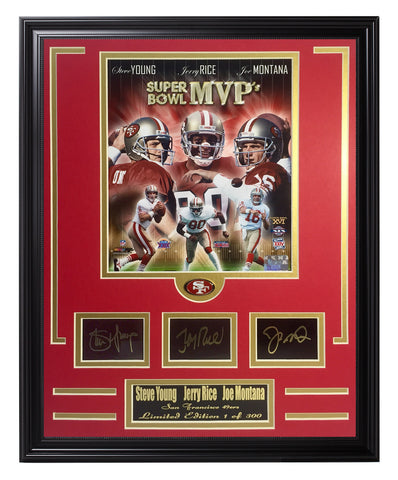 N.F.L. Engraved Signature Frame-San Francisco 49ers-Super Bowl MVP's