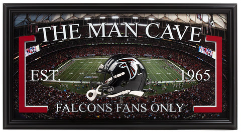 Falcons Man Cave Frame - National Memorabilia