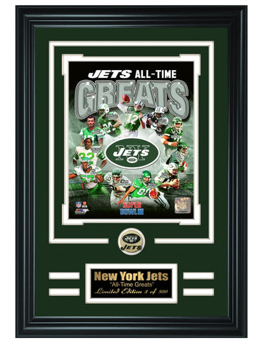 New York Jets -All-Time Greats Limited Edition Collage