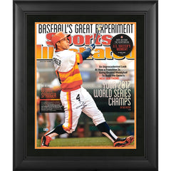 MLB Houston Astros -George Springer- Baseball  Houston Astros Framed 2017  World Series Champions Framed Autographed 16
