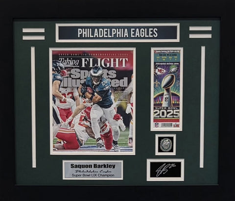NFL-Philadelphia Eagles Super Bowl Champion Saquon Barkley Frame