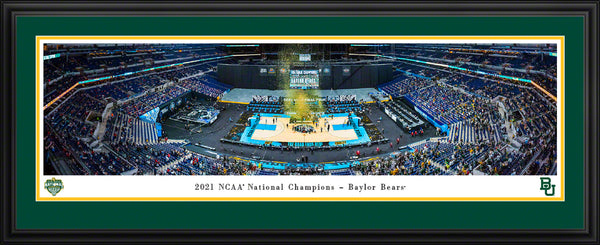 College-Baylor Bears 2021 NCAA Men's Basketball National Champions Panoramic Picture