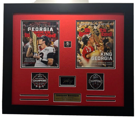 Georgia Bulldogs Back To Back Champions Collage Frame