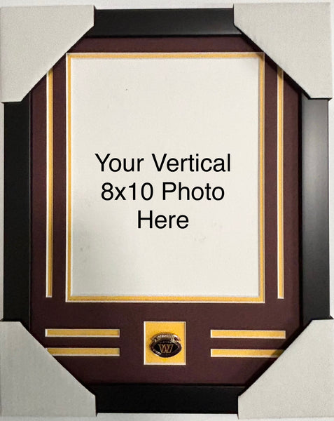 Washington Commanders Custom Frame Kit - 8x10 vertical photo with pin