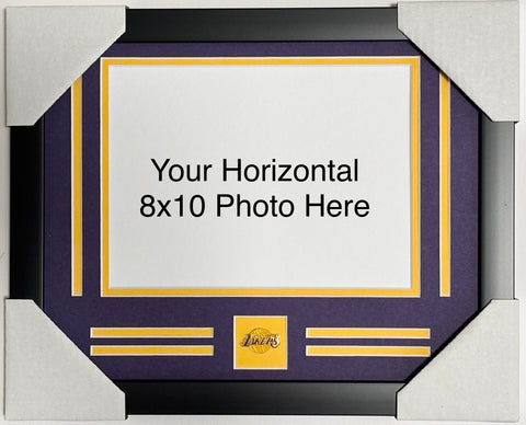 Los Angeles Lakers Custom Frame Kit - 8x10 horizontal photo with pin
