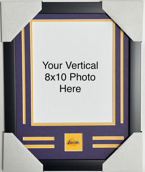 Los Angeles Lakers Custom Frame Kit - 8x10 vertical photo with pin