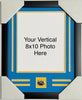 Los Angeles Chargers Custom Frame Kit - 8x10 vertical photo with pin
