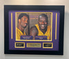 NBA Lakers Legacy Kobe Bryant and Shaquille O'Neal Frame
