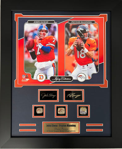 thumbnail image 2 of Denver Broncos Medallion Frame Kit – 8x10 Photo, Double Mat, Vertical, Signed Original 2 of 6