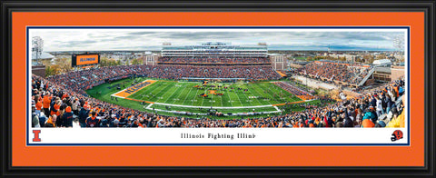 College-Illinois Fighting Illini Football Panoramic - Memorial Stadium