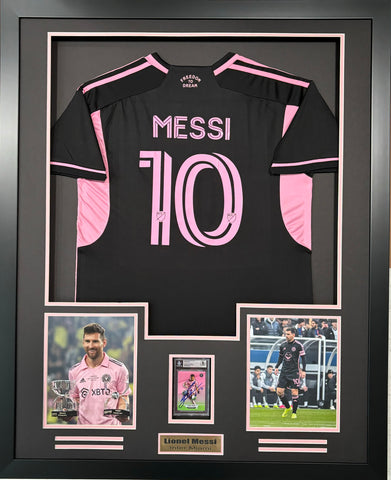 Soccer - Messi Jersey with Autographed Card