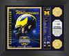 MICHIGAN WOLVERINES 2023 CFP NATIONAL CHAMPIONS BANNER BRONZE COIN PHOTO MINT