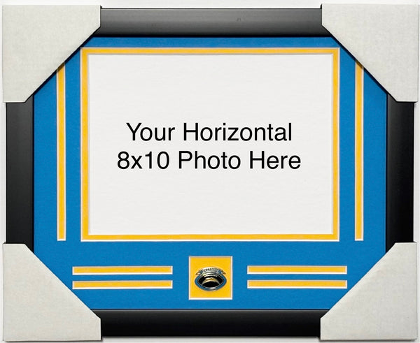 Los Angeles Chargers Custom Frame Kit - 8x10 horizontal photo with pin