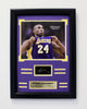 Lakers Kobe Bryant engraved signature collage