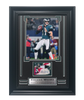Eagles Carson Wentz Autographed Game Used Jersey Card Framed Collage.