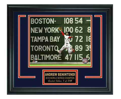 Andrew Benintendi  - Red Sox 2018 World Series ChampionLt.Edition Frame