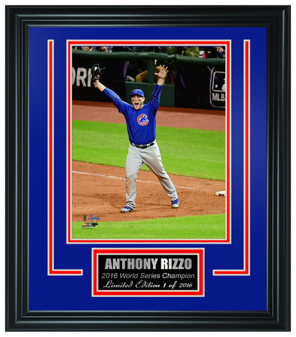 Chicago Cubs -Anthony Rizzo 2016 World Series Champion Framed Lt.Edition FTSTN068 - National Memorabilia