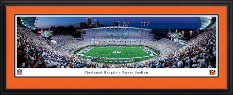 NFL  Bengals 50 Yd Panoramic Picture - Paycor Stadium NFL Fan Cave Decor
