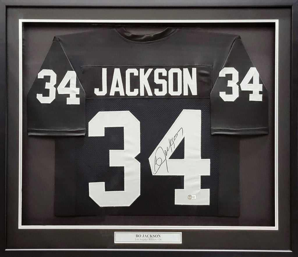 Bo Jackson Autographed and Framed Kansas City Royals Jersey