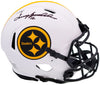 NFL STEELERS Terry Bradshaw Autographed Lunar Eclipse White Full Size Authentic Speed Helmet