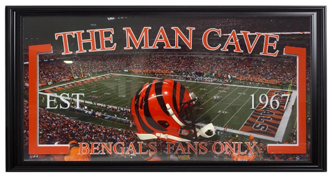 NFL Bengals Man Cave Frame