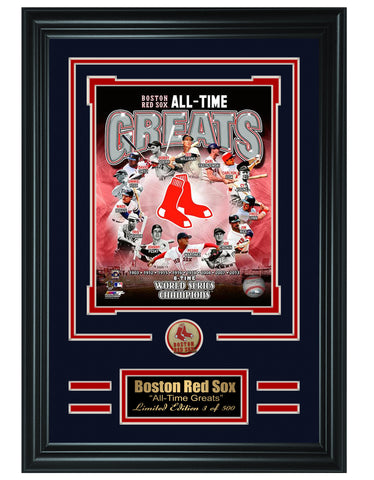 Boston Red Sox -All-Time Greats Limited Edition Collage - National Memorabilia