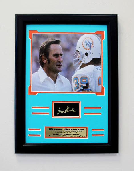 Miami Dolphins Don Shula Engraved Signature Collage
