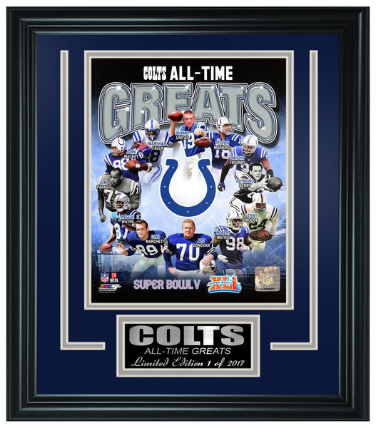 Indianapolis Colts All-Time Greats Limited Edition Frame. FTSPZ144