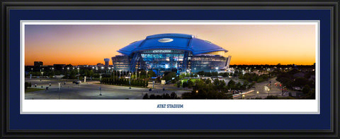 NFL COWBOYS AT&T Stadium Twilight Panoramic Picture - Dallas, Texas