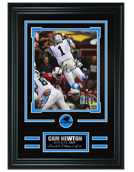 Football Carolina Panthers-Cam Newton Autographed Framed 8x10 Photo #2