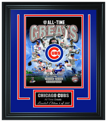 Chicago Cubs "All-Time Greats" Framed Lt.Edition FTSTO019 - National Memorabilia