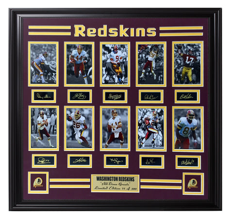 Redskins-All-Time Greats Engraved Signature 10-Photo Collage