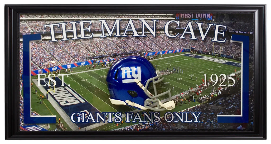 NFL Giants Man Cave Frame