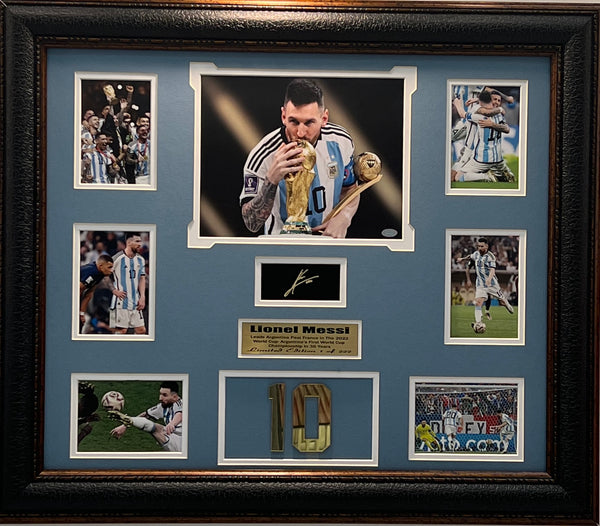 Soccer - Argentina 2022 World Cup Champions Lionel Messi Limited Edition Frame.