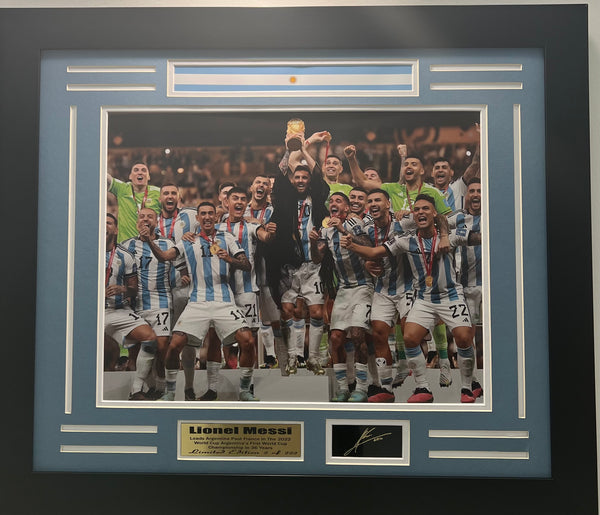 Soccer - Argentina 2022 World Cup Champions Limited Edition Frame