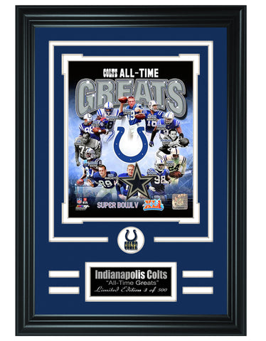 Indianapolis Colts -All-Time Greats Limited Edition Collage - National Memorabilia