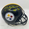 NFL Steelers Jack Lambert Signed " HOF 90  Mini Helmet AUTO BAS COA