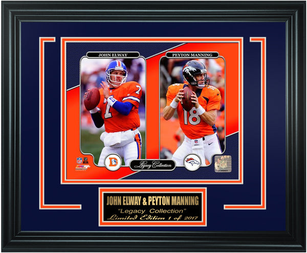 Denver Broncos-John Elway & Peyton Manning Legacy Limited Edition FTSQJ150