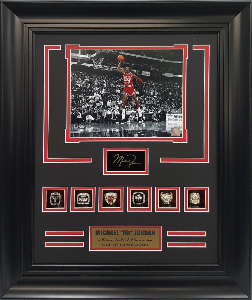Michael Jordan Chicago Bulls 6 rings 8x10 Photo