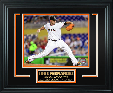 Miami Marlins-Jose Fernandez Limited Edition Frame. FTSSY025