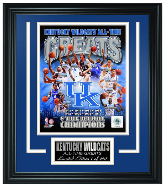 College Kentucky Wildcats All-Time Greats Limited Edition Frame. FTSPY099