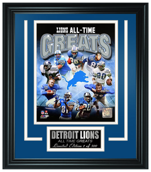 Detroit Lions All-Time Greats Limited Edition Frame. FTSRO071