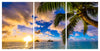 Acrylic Wall Art Sunsets - Hawaii Triptych