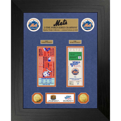 MLB METS World Series Deluxe Gold Coin & Ticket Collection